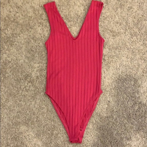 zara hot pink bodysuit